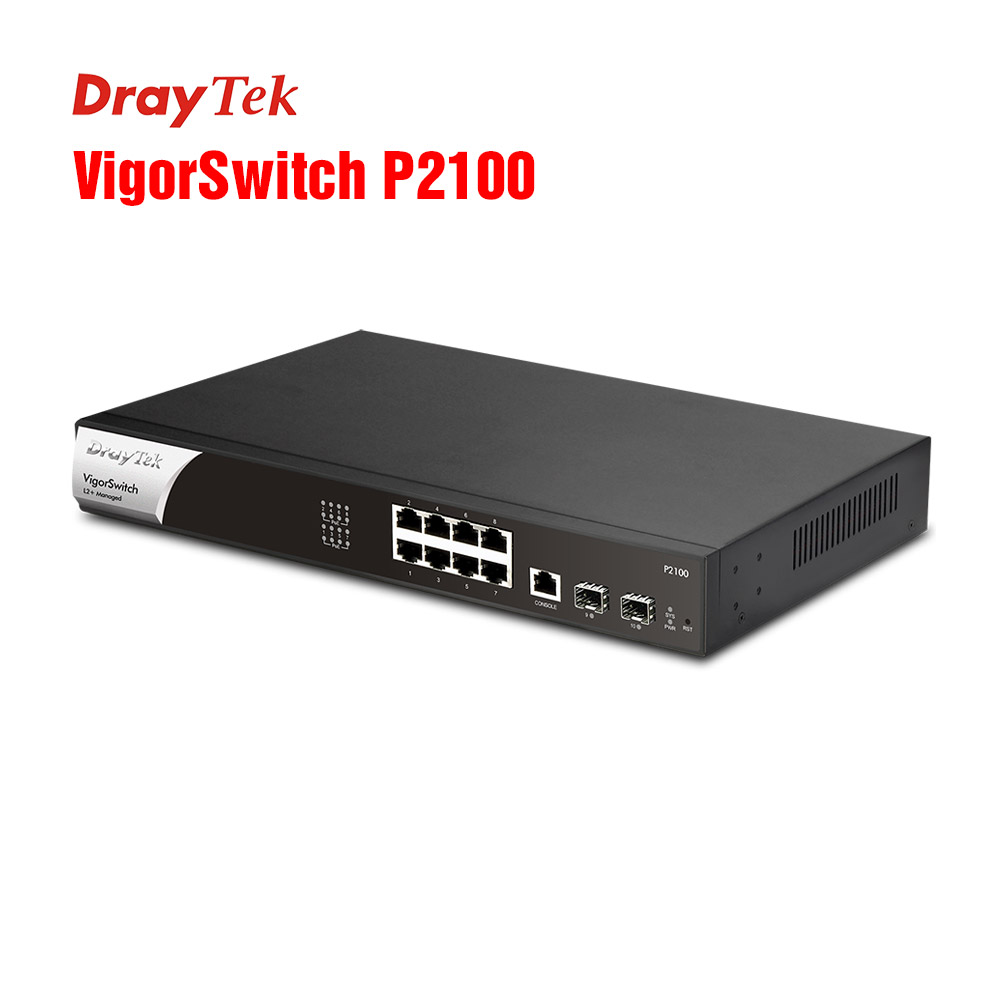 8-Port Gigabit PoE Switch Draytek VigorSwitch P2100